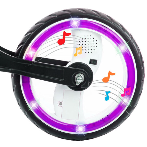 Bicicletă fără pedale Chipolino Energy 12" Purple Black Aliaj de magneziu / Pentru copii photo 5