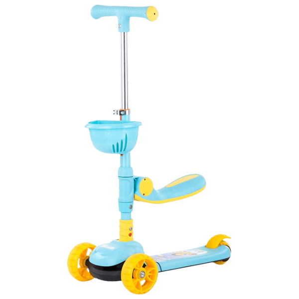 Детский трёхколёсный самокат Chipolino Neo Rider (3800931041908) Синий 2 года, 50 кг, Пластиковые с силиконом photo 1