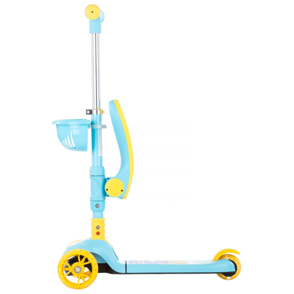 Детский трёхколёсный самокат Chipolino Neo Rider (3800931041908) Синий 2 года, 50 кг, Пластиковые с силиконом photo 2