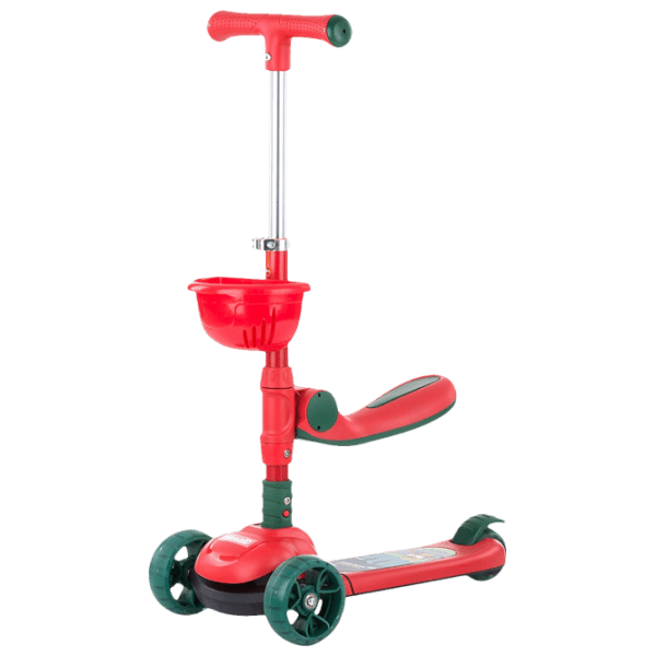 Детский трёхколёсный самокат Chipolino Neo Rider (3800931041922) Красный 2 года, 50 кг, Пластиковые с силиконом photo 1