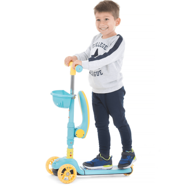 Детский трёхколёсный самокат Chipolino Neo Rider (3800931041922) Красный 2 года, 50 кг, Пластиковые с силиконом photo 6