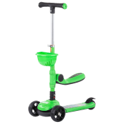 Детский трёхколёсный самокат Chipolino Neo Rider (3800931041946) Зелёный 2 года, 50 кг, Пластиковые с силиконом
