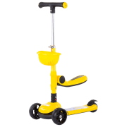 Детский трёхколёсный самокат Chipolino Neo Rider (3800931041953) Желтый 2 года, 50 кг, Пластиковые с силиконом