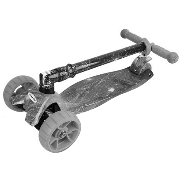 Детский трёхколёсный самокат Chipolino Croxer Evo (3800931037772) Черный 3 года, 50 кг, Пластиковые photo 3