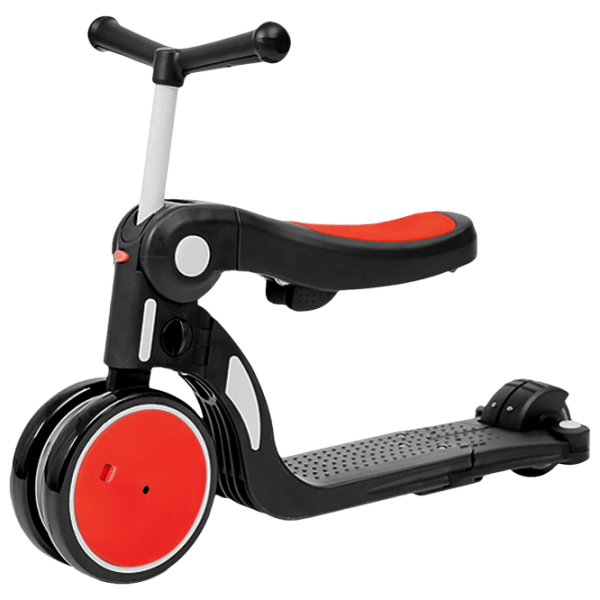 Trotinetă pentru copii cu trei roți Chipolino All Ride (3800931038984) Red 3 ani, 20 kg, Din plastic cu silicon photo 1