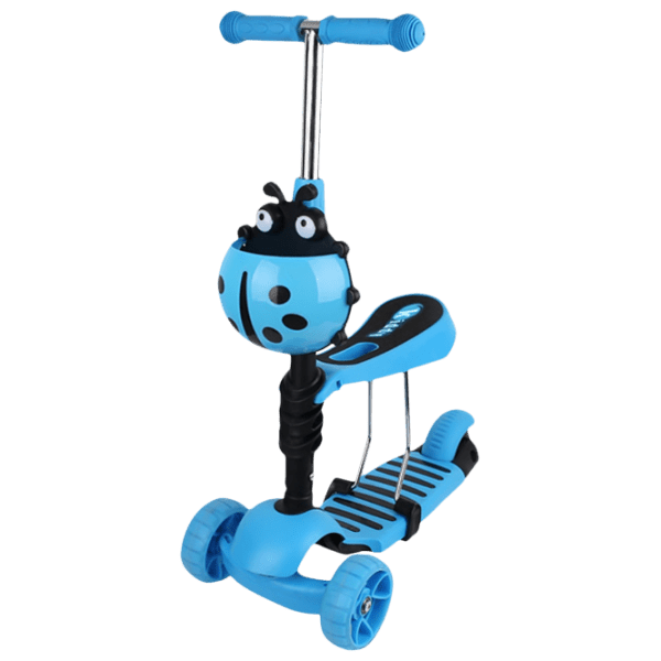 Trotinetă pentru copii cu trei roți Chipolino Kiddy Evo 2 in 1 (3800931037864) Blue 3 ani, 20 kg, Din plastic cu silicon photo 1