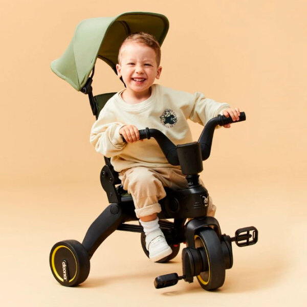 Triciclu Doona Liki Trike S3 Green Metal/ Pentru copii photo 6