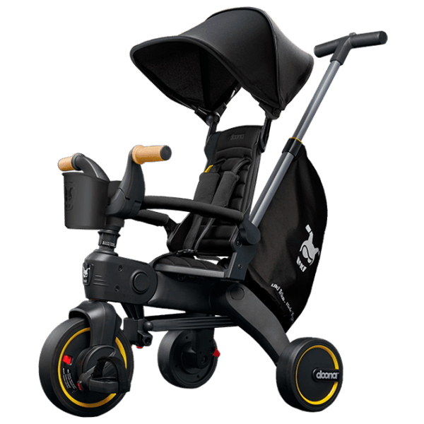 Triciclu Doona Liki Trike S5 Black Metal/ Pentru copii photo 1
