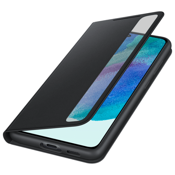 Husă pentru smartphone Samsung Galaxy S21 FE (EF-ZG990) Dark Gray Samsung, PC, Smat Clear View photo 3