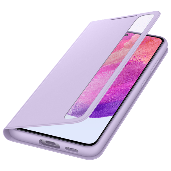 Husă pentru smartphone Samsung Galaxy S21 FE (EF-ZG990CVEGRU) Lavender Purple Samsung, PC, Smat Clear View photo 3