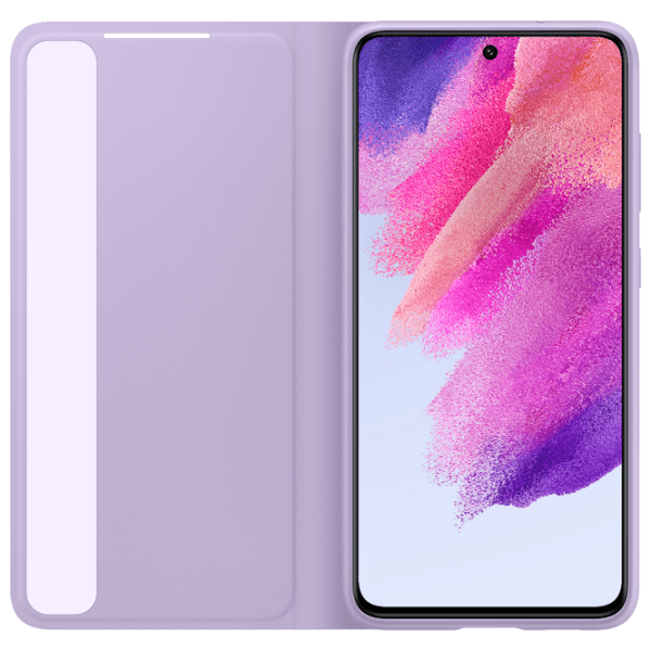 Husă pentru smartphone Samsung Galaxy S21 FE (EF-ZG990CVEGRU) Lavender Purple Samsung, PC, Smat Clear View photo 4