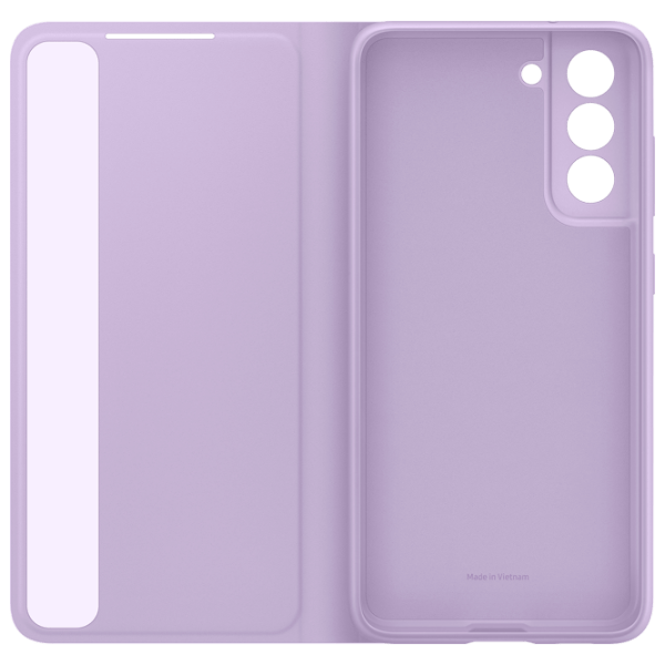 Husă pentru smartphone Samsung Galaxy S21 FE (EF-ZG990CVEGRU) Lavender Purple Samsung, PC, Smat Clear View photo 5