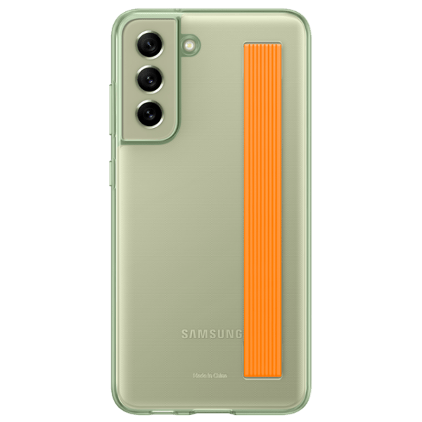 Husă pentru smartphone Samsung Galaxy S21 FE (EF-XG990) Olive Green Samsung, PC, Back photo 1