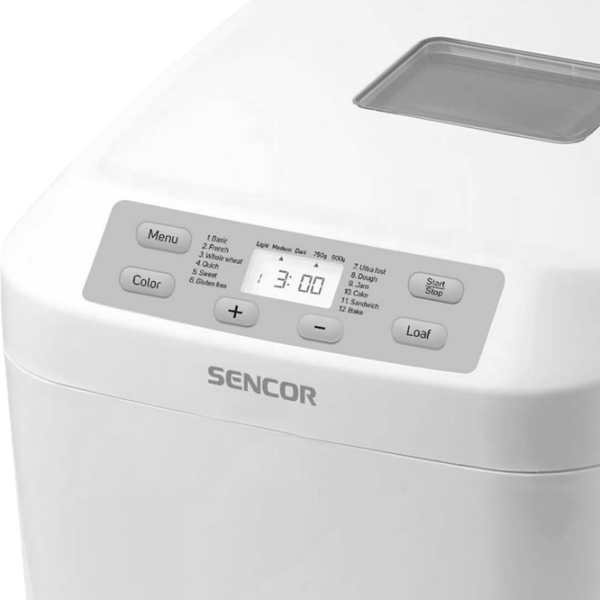 Хлебопечка Sencor SBR1040WH Белый 550 Вт, 900 г photo 5