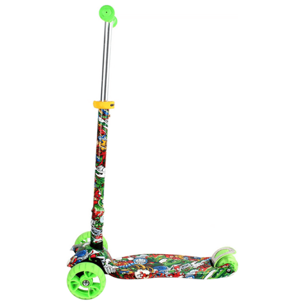 Детский трёхколёсный самокат Chipolino Croxer Evo (3800931037789) Зелёный 3 года, 50 кг, Пластиковые photo 2