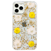 Husă pentru smartphone Apple iPhone 13 Pro Max (Flowers) Transparent Yellow K-Doo, PC, Back