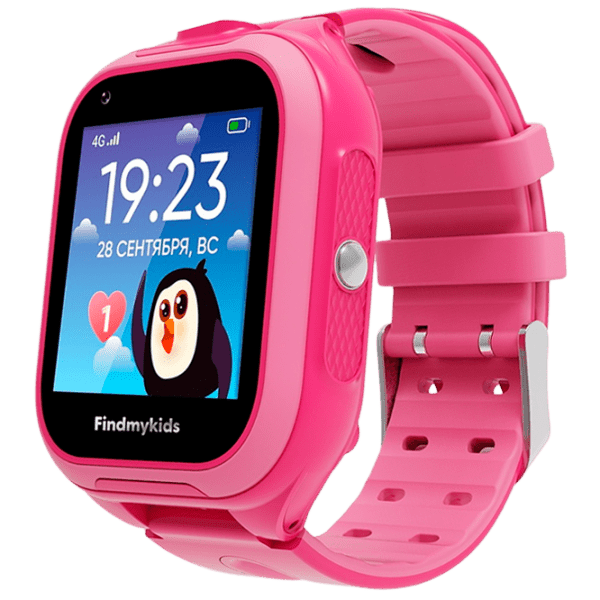 Детские часы Elari Findmykids 4G Go Розовый 1.3", 240 x 240 photo 1