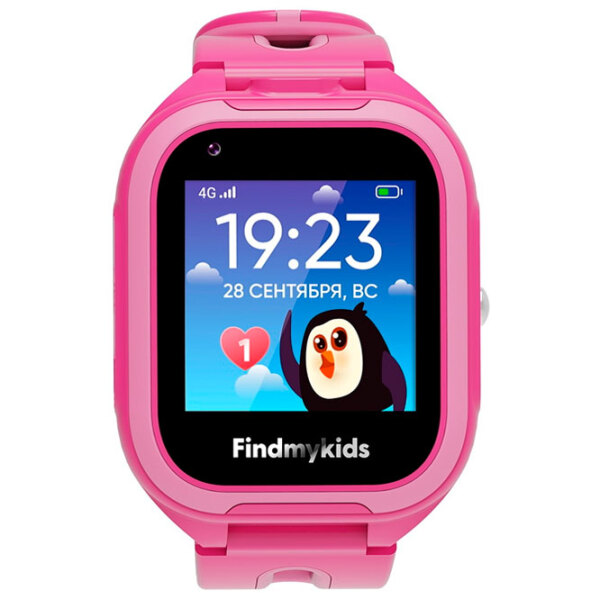 Детские часы Elari Findmykids 4G Go Розовый 1.3", 240 x 240 photo 2