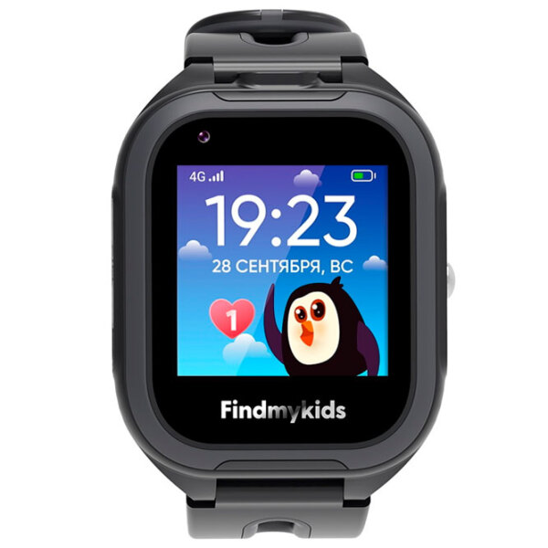Детские часы Elari Findmykids 4G Go Черный 1.3", 240 x 240 photo 2
