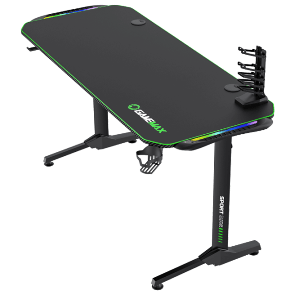 Masă gaming Gamemax Gaming Desk D140-Carbon RGB Black  photo 4