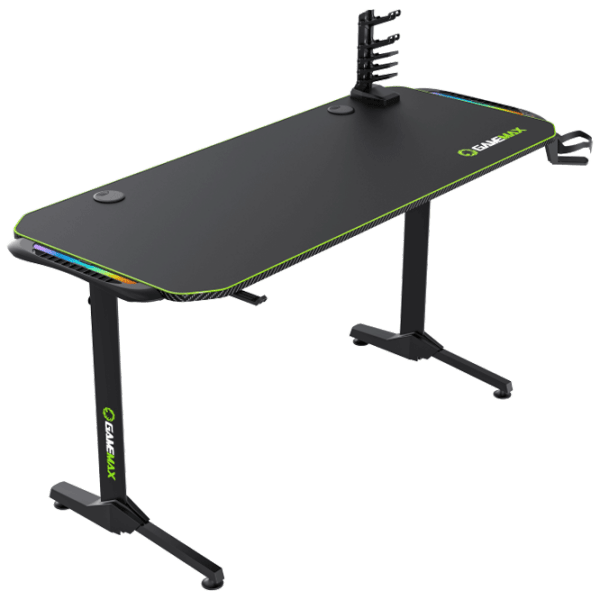 Masă gaming Gamemax Gaming Desk D140-Carbon RGB Black  photo 5