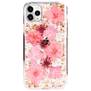 Husă pentru smartphone Apple iPhone 13 Pro (Flowers) Pink Transparent