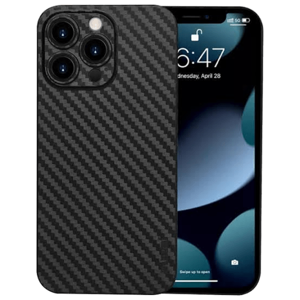 Чехол для смартфона Apple iPhone 13 Pro Max (Air Carbon) Карбон Черный K-Doo, TPU, Back photo 1