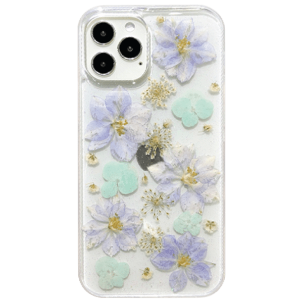 Husă pentru smartphone Apple iPhone 13 Pro (Flowers) Liliac Transparent K-Doo, PC, Back photo 1