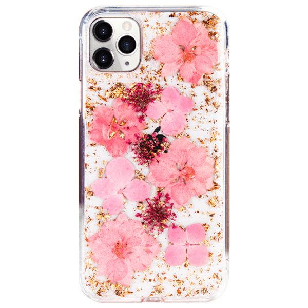 Husă pentru smartphone Apple iPhone 13 Pro Max (Flowers) Pink Transparent K-Doo, PC, Back photo 1