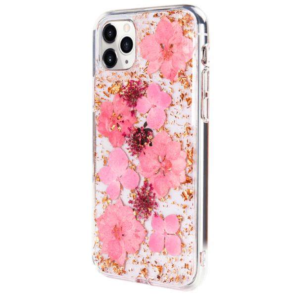Husă pentru smartphone Apple iPhone 13 Pro Max (Flowers) Pink Transparent K-Doo, PC, Back photo 3