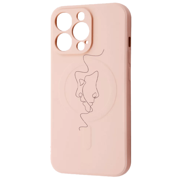 Husă pentru smartphone Apple iPhone 13 Pro Max (Minimal Art) Sand Pink WAVE, TPU, Back photo 1