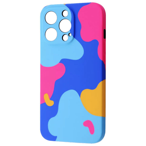 Чехол для смартфона Apple iPhone 13 Pro (NEON X LUXO) Bright pink Синий WAVE, TPU, Back photo 1