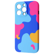 Чехол для смартфона Apple iPhone 13 Pro (NEON X LUXO) Bright pink Синий WAVE, TPU, Back