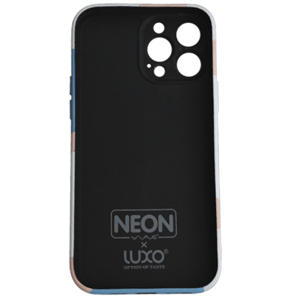 Husă pentru smartphone Apple iPhone 13 Pro Max (NEON X LUXO) Blue Pink WAVE, TPU, Back photo 2