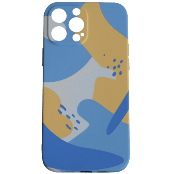 Husă pentru smartphone Apple iPhone 13 Pro Max (NEON X LUXO) Yellow Blue WAVE, TPU, Back photo 1