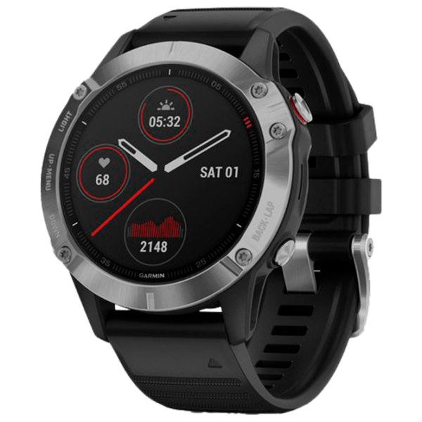 Ceas inteligent Garmin Fenix 6 Silver 1.3" | 33 mm | Oțel inoxidabil/Silicon
| 010-02158-00 photo 1
