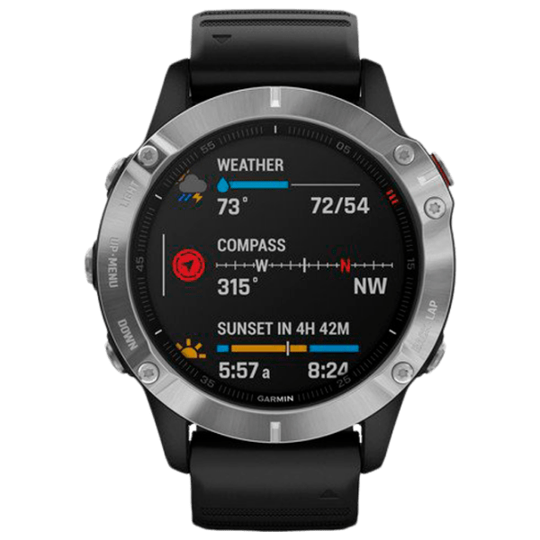 Ceas inteligent Garmin Fenix 6 Silver 1.3" | 33 mm | Oțel inoxidabil/Silicon
| 010-02158-00 photo 2