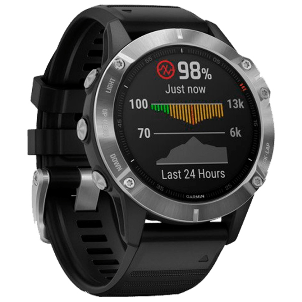 Ceas inteligent Garmin Fenix 6 Silver 1.3" | 33 mm | Oțel inoxidabil/Silicon
| 010-02158-00 photo 3