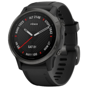 Умные часы Garmin Fenix 6s Pro Углеродно серый 1.2" | 30.4 мм | Титан / DLC/Силикон
| 010-02159-25
