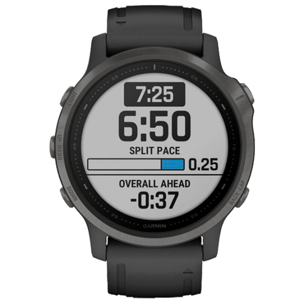 Умные часы Garmin Fenix 6s Pro Углеродно серый 1.2" | 30.4 мм | Титан / DLC/Силикон
| 010-02159-25 photo 2