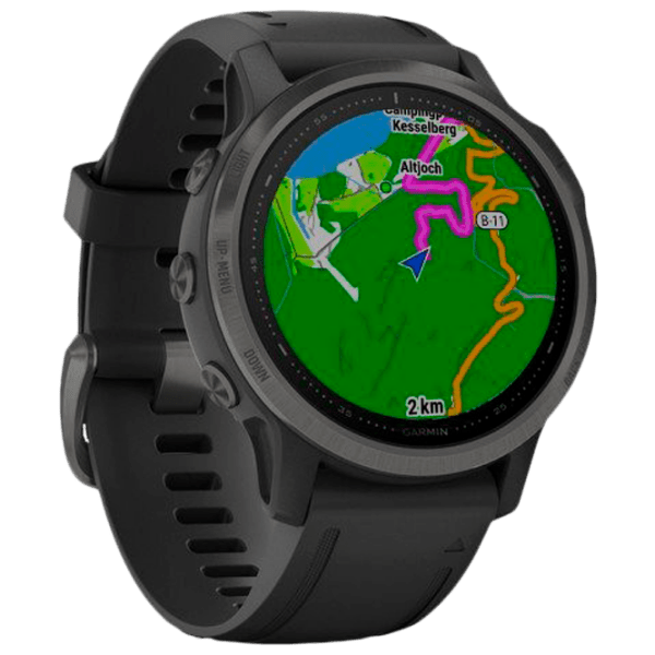 Умные часы Garmin Fenix 6s Pro Углеродно серый 1.2" | 30.4 мм | Титан / DLC/Силикон
| 010-02159-25 photo 3