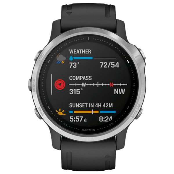 Ceas inteligent Garmin Fenix 6S Silver 1.2" | 30.4 mm | Oțel inoxidabil/Silicon
| 010-02159-01 photo 2