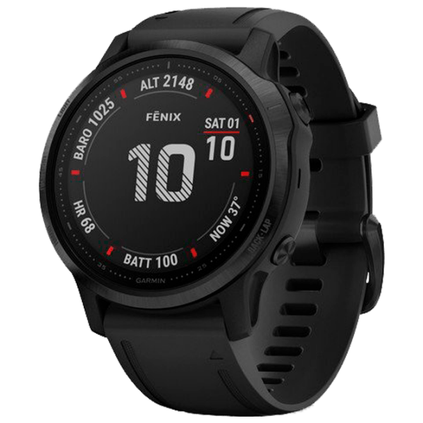 Ceas inteligent Garmin Fenix 6s Pro Black 1.2" | 30.4 mm | Oțel inoxidabil/Silicon
| 010-02159-14 photo 1