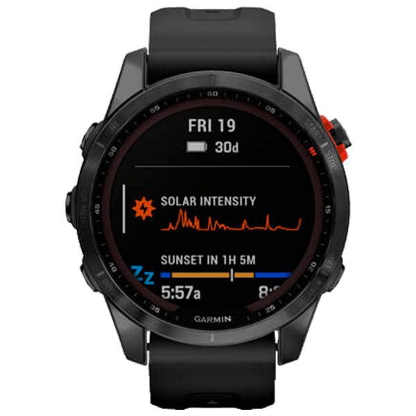Ceas inteligent Garmin Fenix 7s Solar Black 1.3" | 33 mm | Oțel inoxidabil/Silicon
| 010-02539-13 photo 2