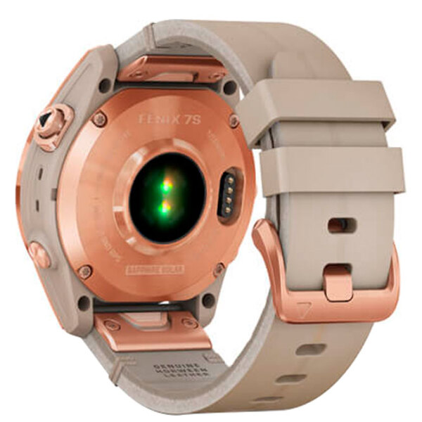 Ceas inteligent Garmin Fenix 7s Sapphire Solar Rose Gold 1.3" | 33 mm | Titan/Piele
| 010-02539-35 photo 5