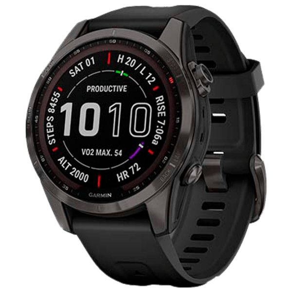 Ceas inteligent Garmin Fenix 7s Sapphire Solar Carbon Grey 1.3" | 33 mm | Titan/Silicon
| 010-02539-25 photo 1