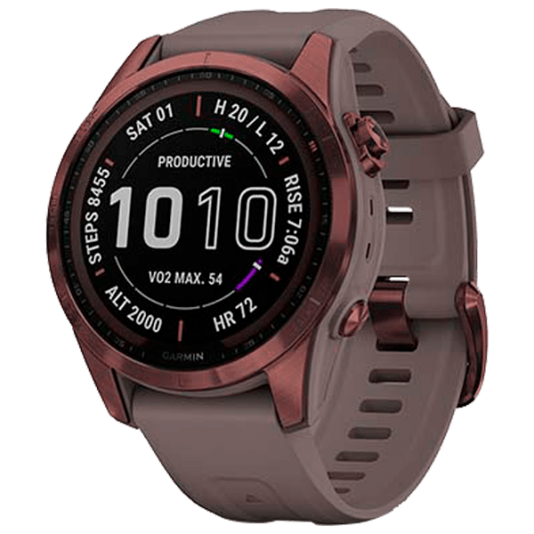 Ceas inteligent Garmin Fenix 7s Sapphire Solar Bronze 1.3" | 33 mm | Titan/Silicon
| 010-02539-29 photo 1
