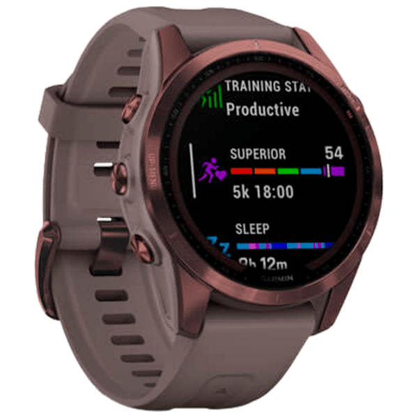 Ceas inteligent Garmin Fenix 7s Sapphire Solar Bronze 1.3" | 33 mm | Titan/Silicon
| 010-02539-29 photo 3