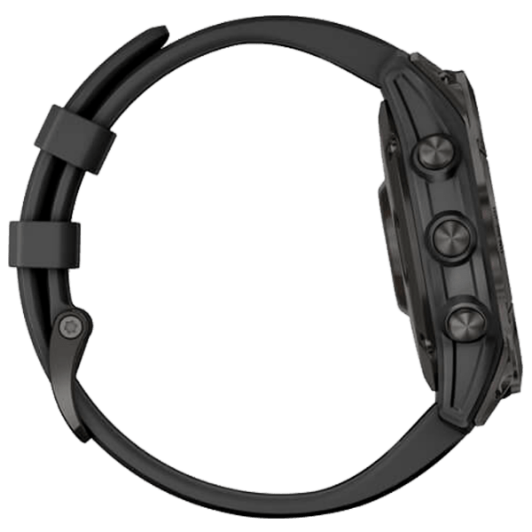 Ceas inteligent Garmin Fenix 7 Sapphire Solar Carbon Grey 1.3" | 33 mm | Titan / DLC/Silicon
| 010-02540-21 photo 4