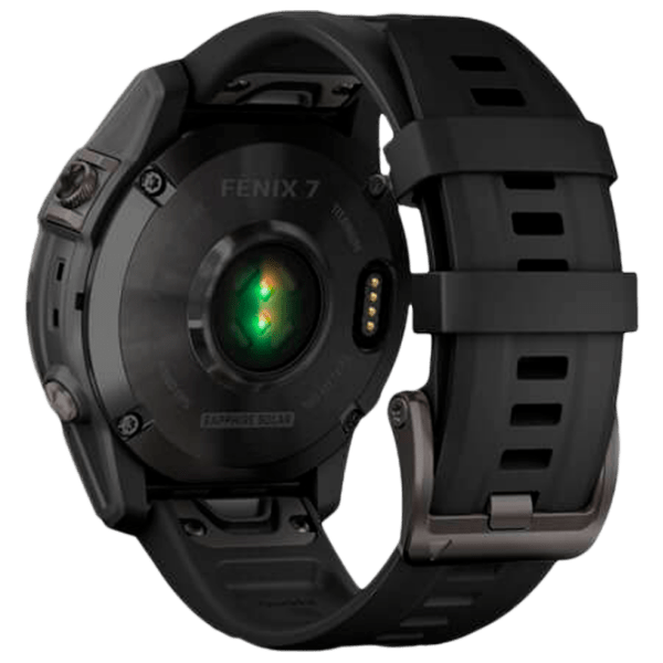 Ceas inteligent Garmin Fenix 7 Sapphire Solar Carbon Grey 1.3" | 33 mm | Titan / DLC/Silicon
| 010-02540-21 photo 5
